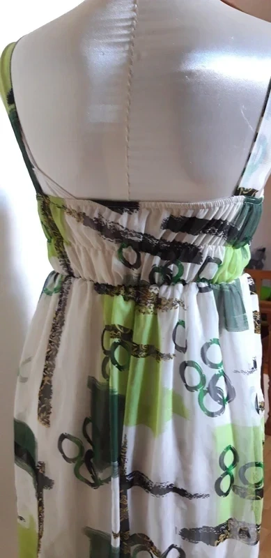 summer backless dress in voile size 38 – photo 3